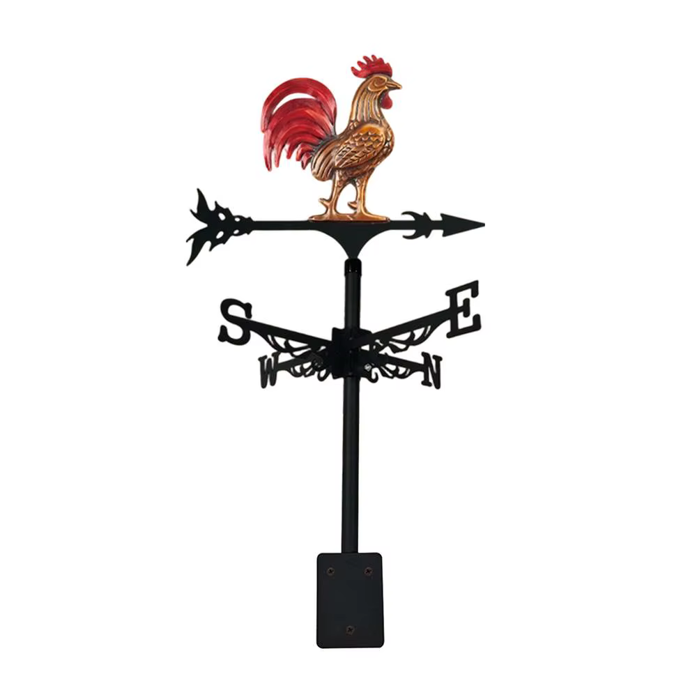 Aubes météorologiques décoratives en fer en forme de coq pour jardin, décoration de cour, aubes mété