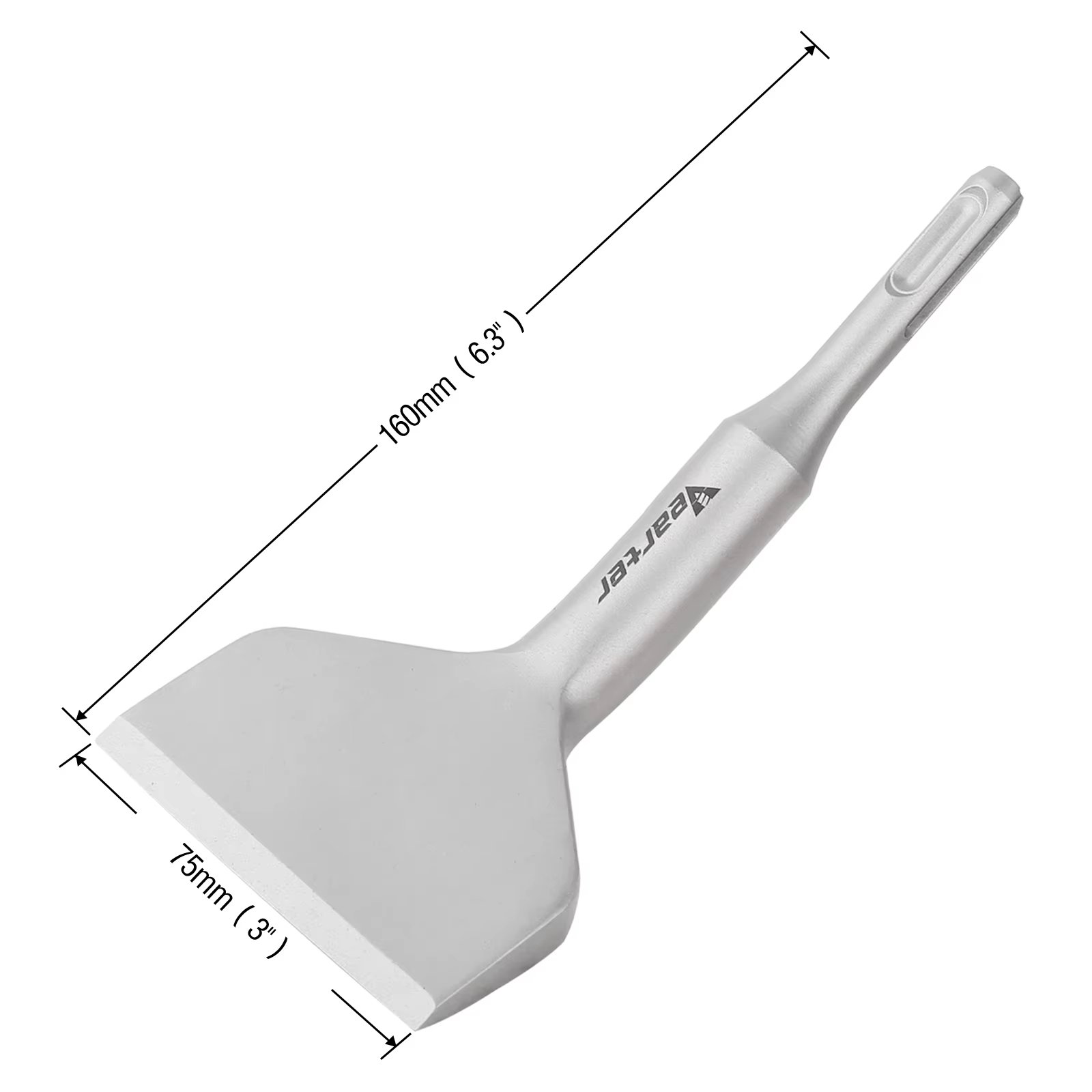 Vearter 75mmX160mm SDS Plus 15 °   Mèche coudée large et coudée à manivelle, pour perceuse à percuss