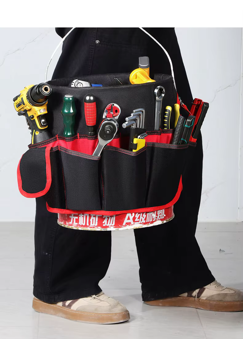 Sac de rangement multifonctionnel pour outils de jardinage, pochette organisatrice pour outils à mai
