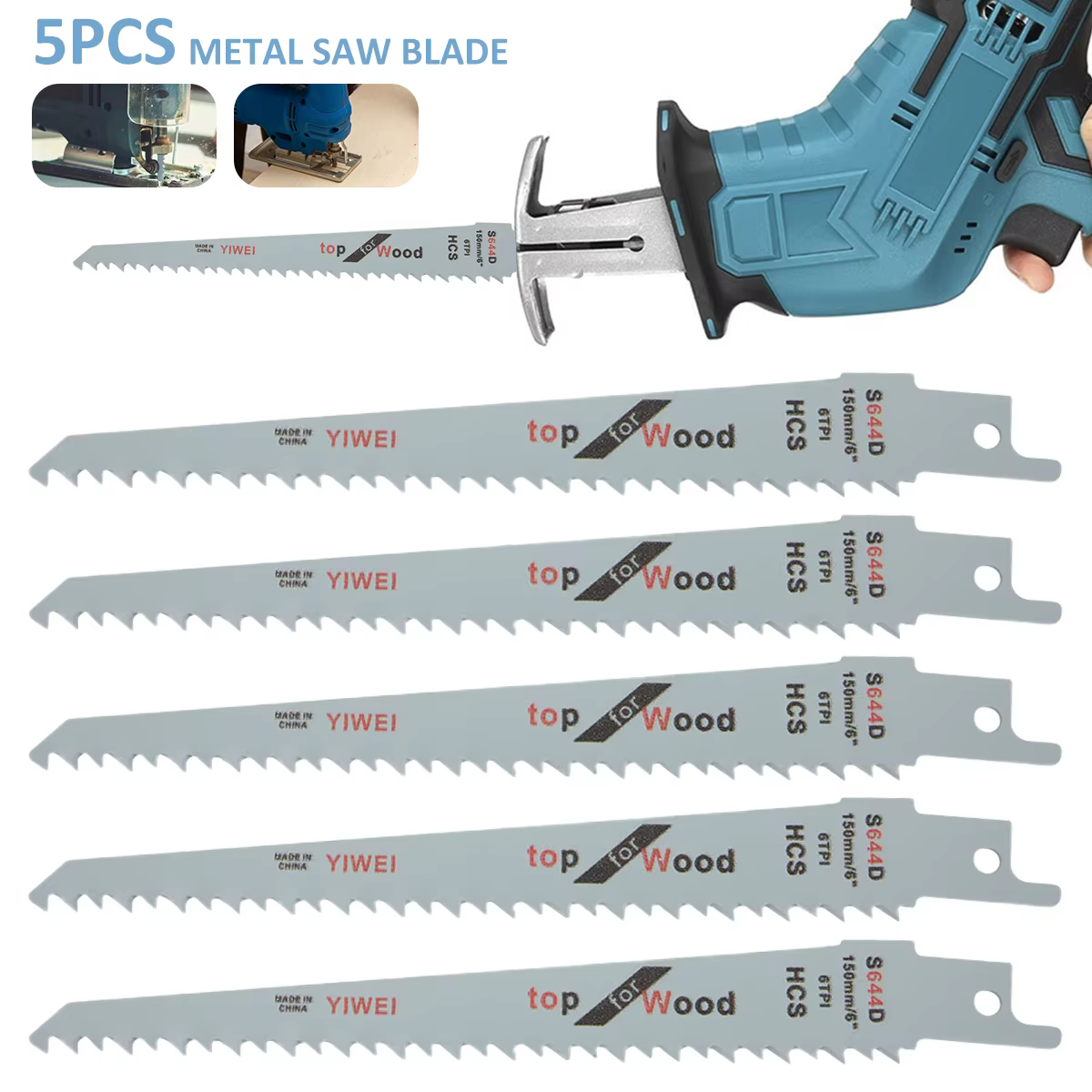 Lames de scie sauteuse alternative, scie sabre, lame de scie multi-scie pour couper le bois et le mé