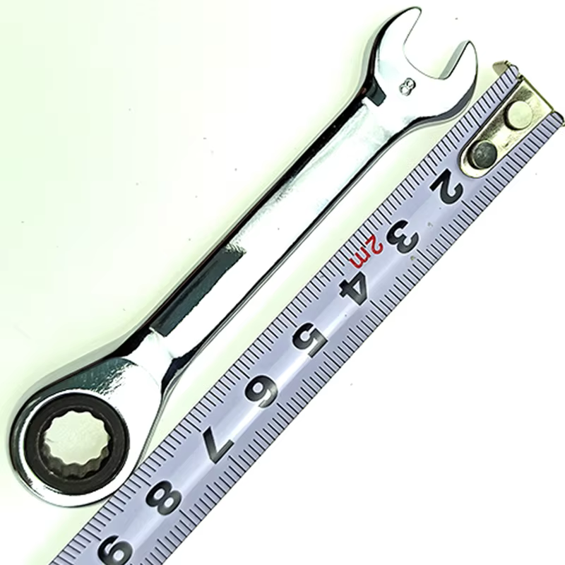Clé à poignée courte à cliquet de 8 à 19mm, clés combinées CR-V, clé à ouverture rapide, outils de r