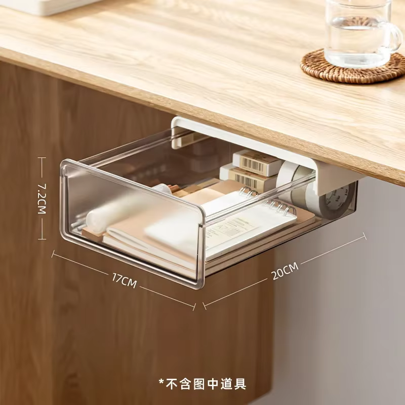 Boîte de rangement cachée pour tiroirs sous le bureau, support de rangement pour le bas du bureau da