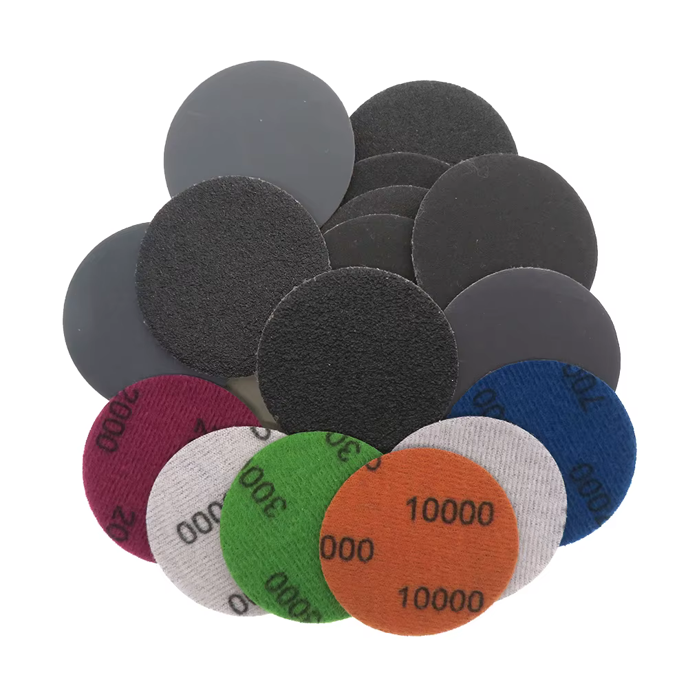 Papier de verre sec et humide, 50 pièces, 2 pouces, 50mm, outils abrasifs, disque de ponçage, access