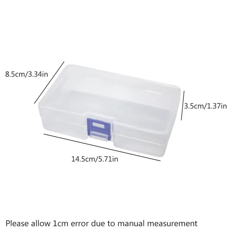 5 boîtes de rangement en plastique transparent pouvant accueillir des petits articles, des petits jo