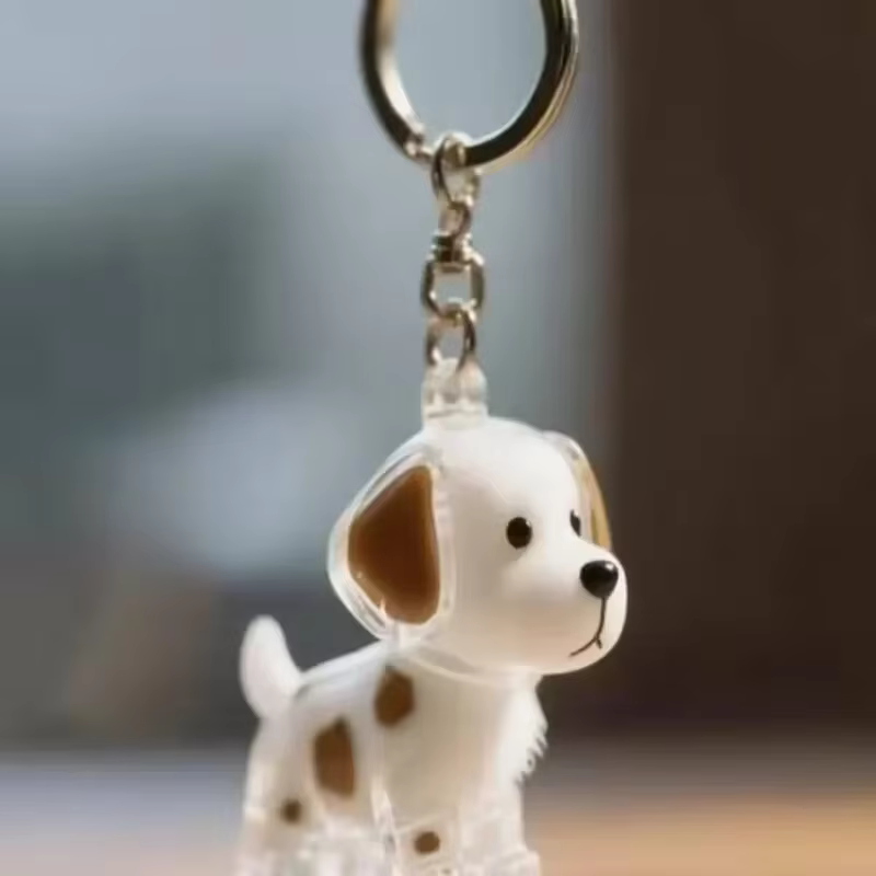 Pendentif de rangement de cheveux de chien, mignon porte-clés de voiture, pendentif de sac, bijoux d