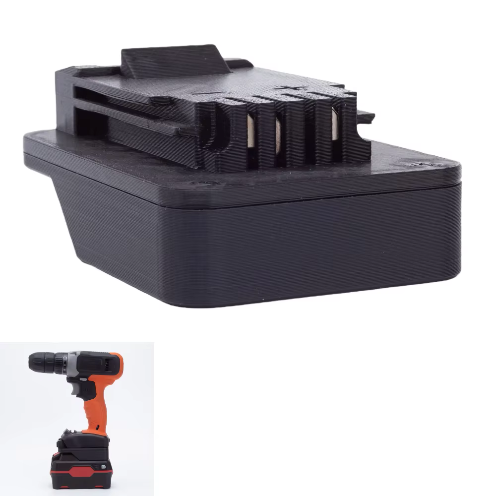 Pour batterie Li-ion Parkside X20V TEAM vers BLACK + DECKER 20V outils de perceuse électrique sans f