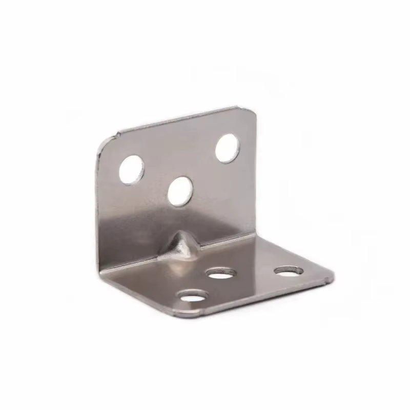 Code d'angle en forme de L en acier inoxydable, plaque de meuble laminée à 90 degrés, quincaillerie,