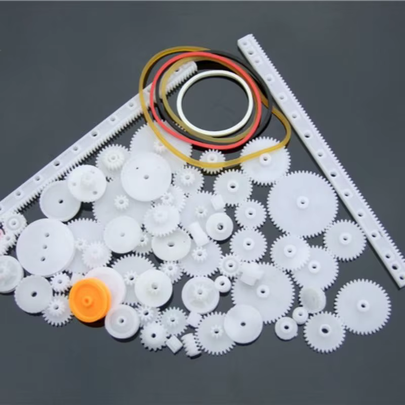 Kit d'engrenages en plastique 75 pièces (1 ensemble) – Boîte de vitesses, poulie, courroie, engrenag