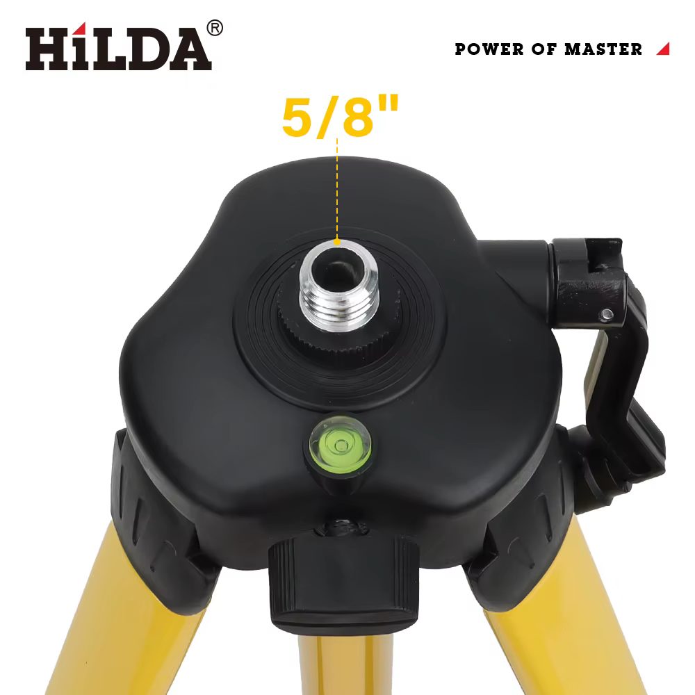 HILDA trépied de niveau Laser 1.2M/1.5M 5/8 pouces hauteur réglable trépied en feralliine épaisse Ba