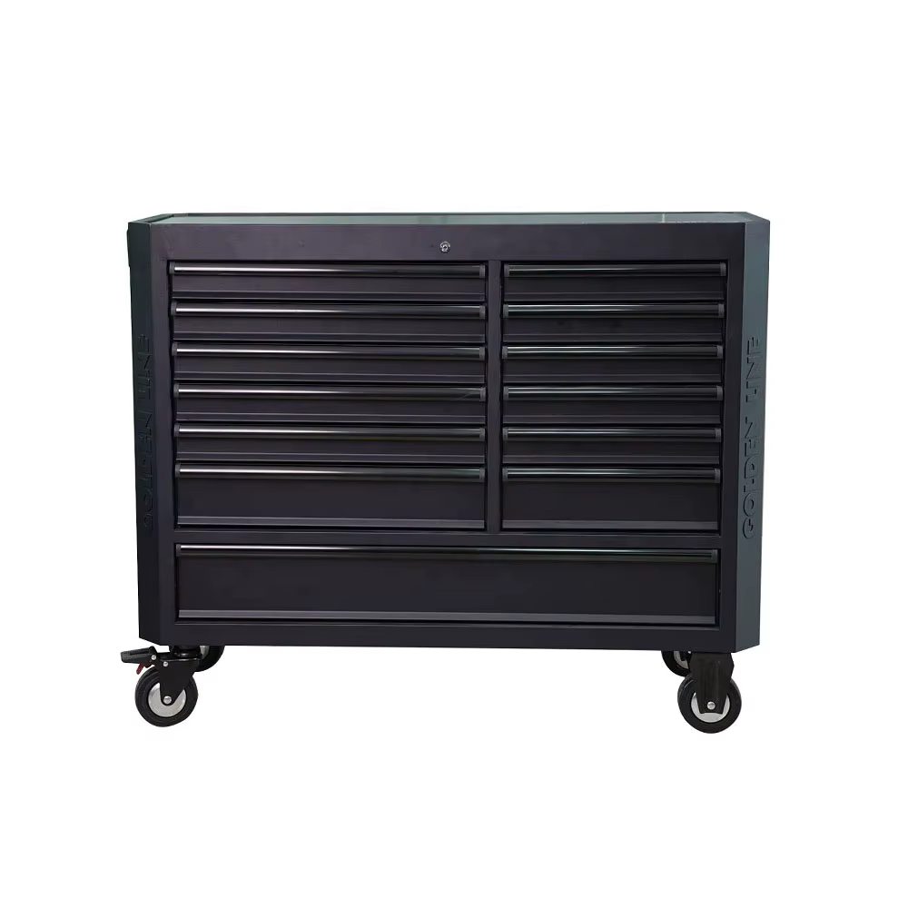 Chariot d'atelier robuste avec armoire à outils, coffre de rangement amovible pour garage, établi mé