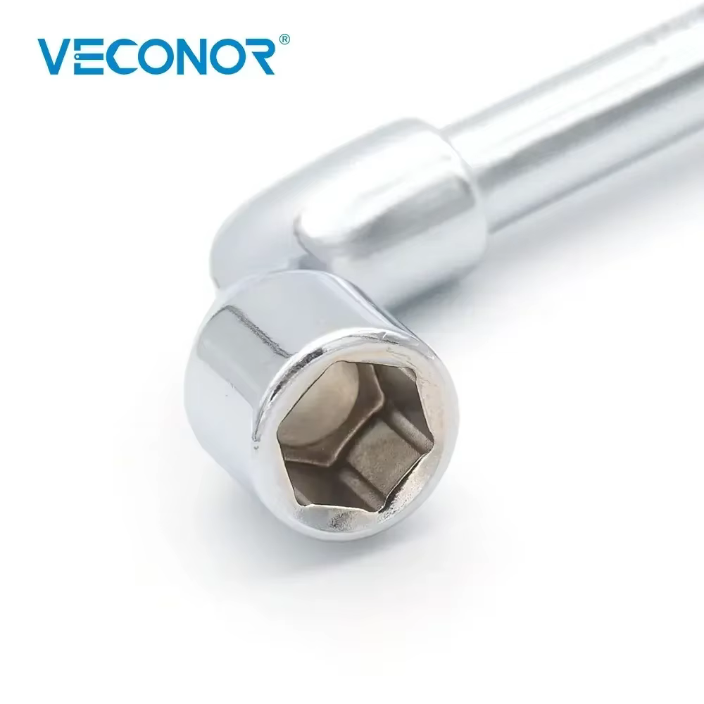 Clé à douille outils clé à douille coudée de Type L avec trou traversant taille 8-19mm outil à main 