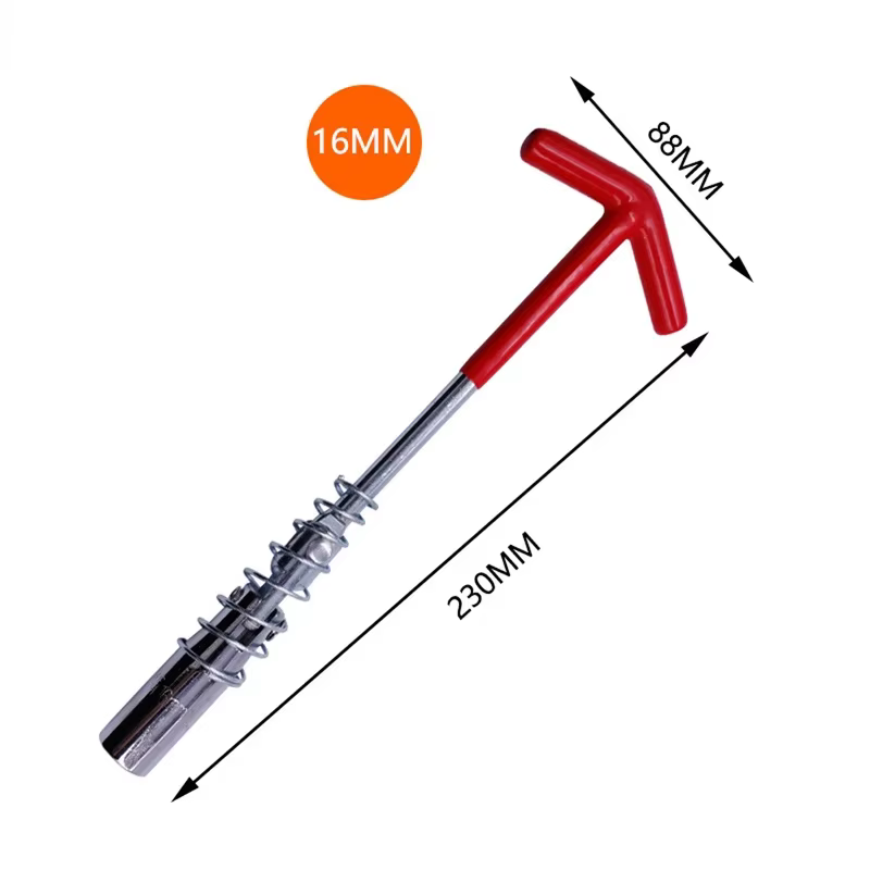 Clé universelle de retrait de bougie d'allumage, 14mm/16mm/21mm, douille rotative à 360 degrés, outi