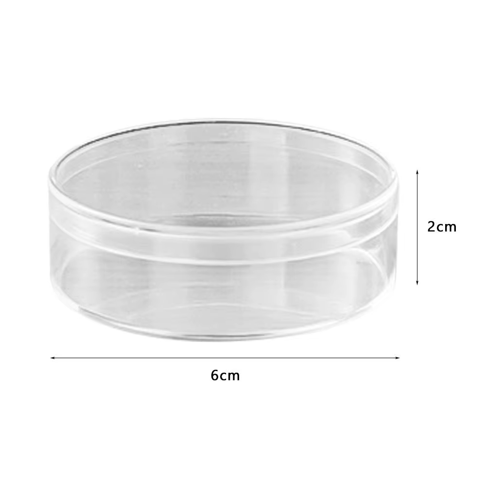 Nouvelle boîte de rangement multi-tailles, boîte à bijoux ronde transparente, protection anti-poussi