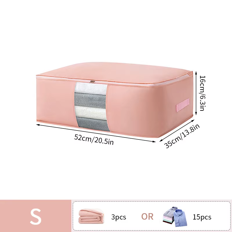 Sac de rangement de vêtements de couette non tissé Organisateur de vêtements de couette pliable Armo