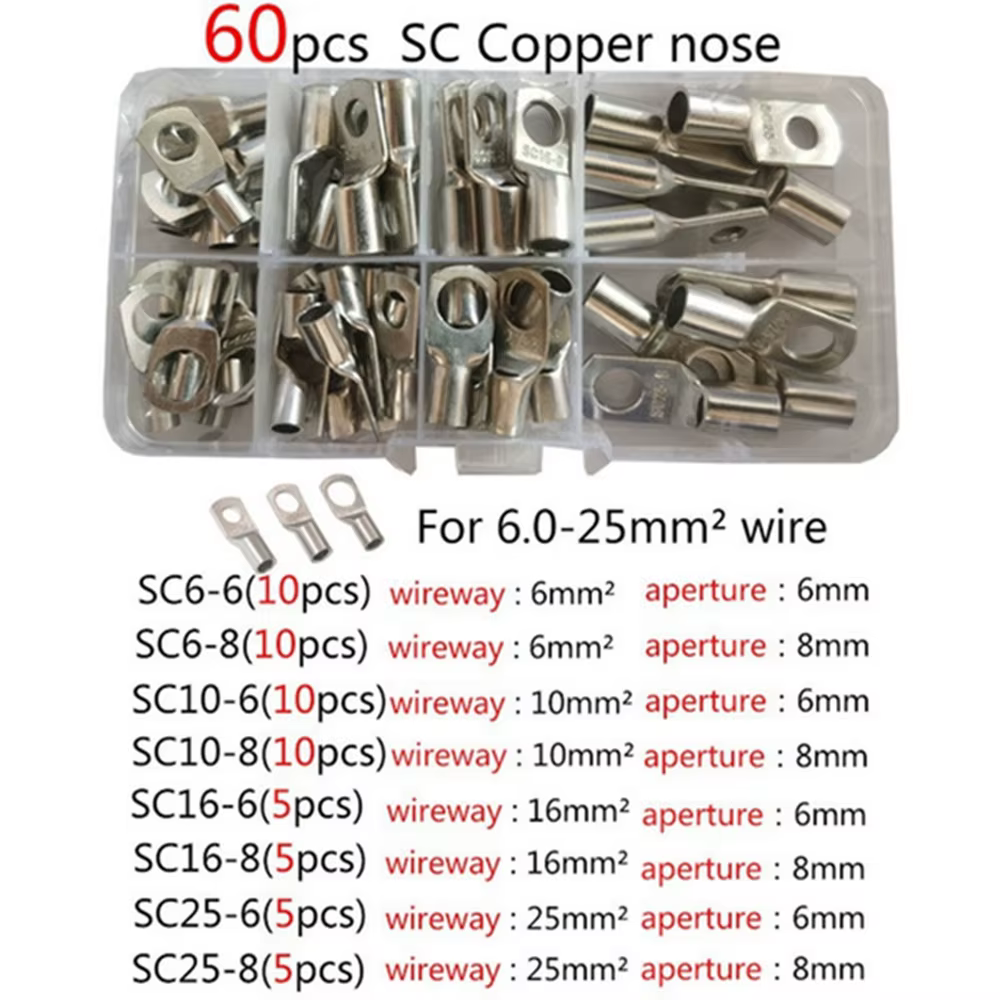 HX-50B 1/60/100 pièces outil de sertissage de câble Portable bornes professionnelles pince à sertir