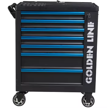 Chariot à outils de réparation automobile avec 7 tiroirs et 6 niveaux, 300 pièces d'outils à main CR