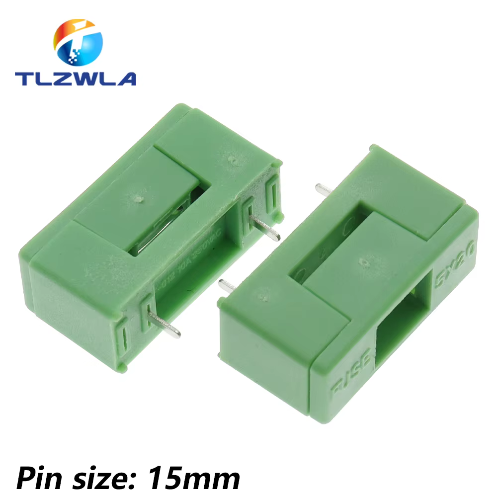 Boîte à fusibles 5x20mm, 250V, Type baïonnette, porte-fusible avec couvercle, couleur verte, 5x20mm,