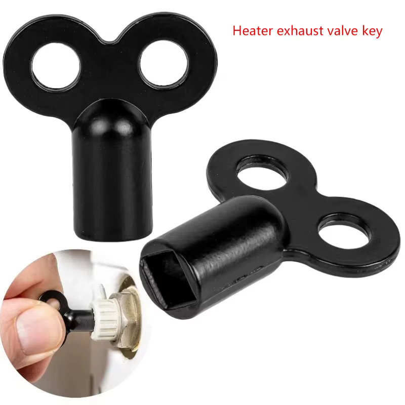 Clé de robinet de radiateur, clé de robinet d'eau de radiateur, clé de purge de plomberie, outil de 