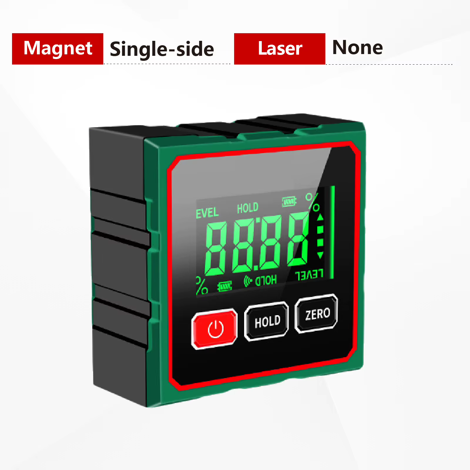 Inclinomètre Numérique Magnétique CD-01 Double Laser Niveau Électronique 360° Écran LED Boîtier en A