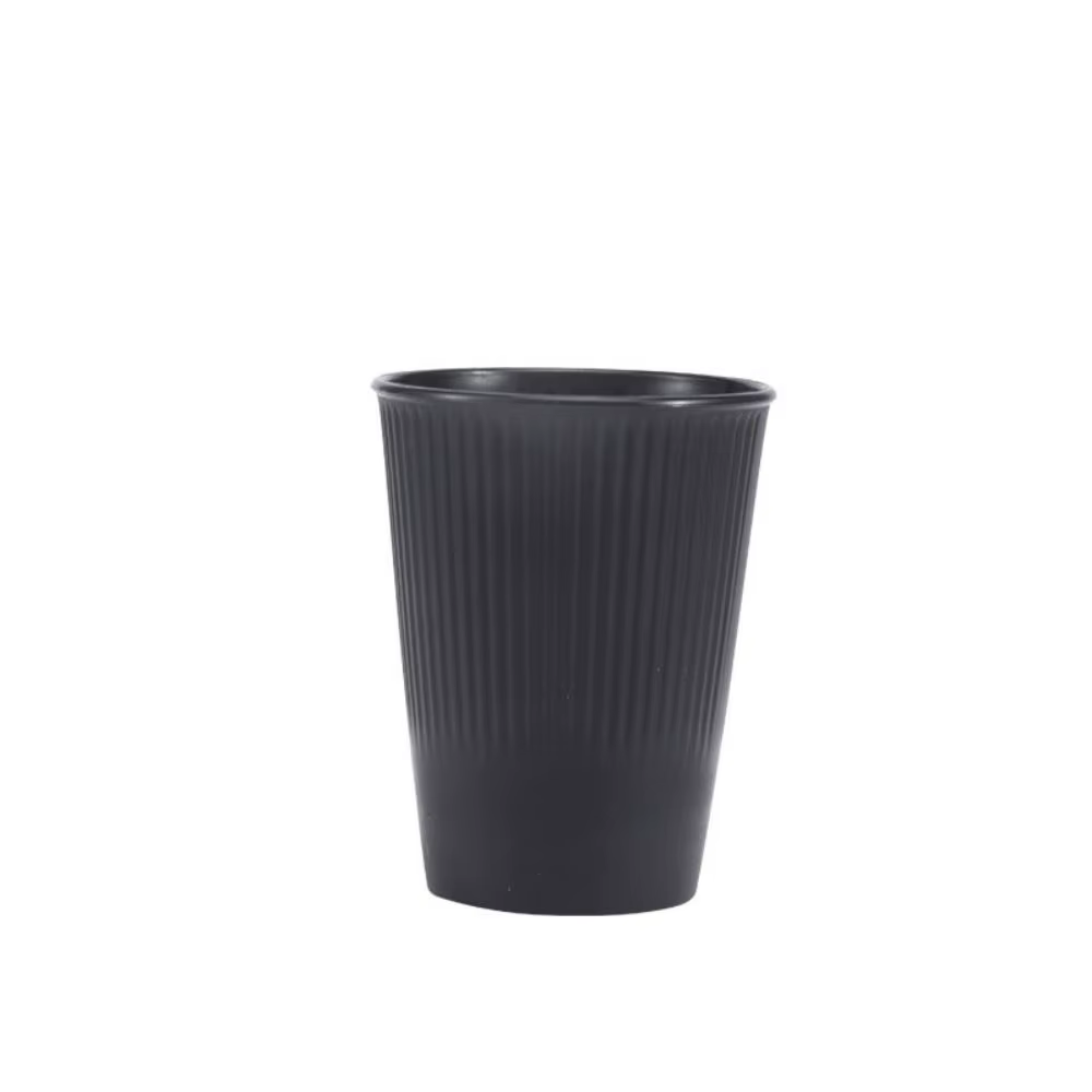 Ensemble de couverts en plastique noir, assiettes, plats à cracher, bol, tasses, camping en plein ai