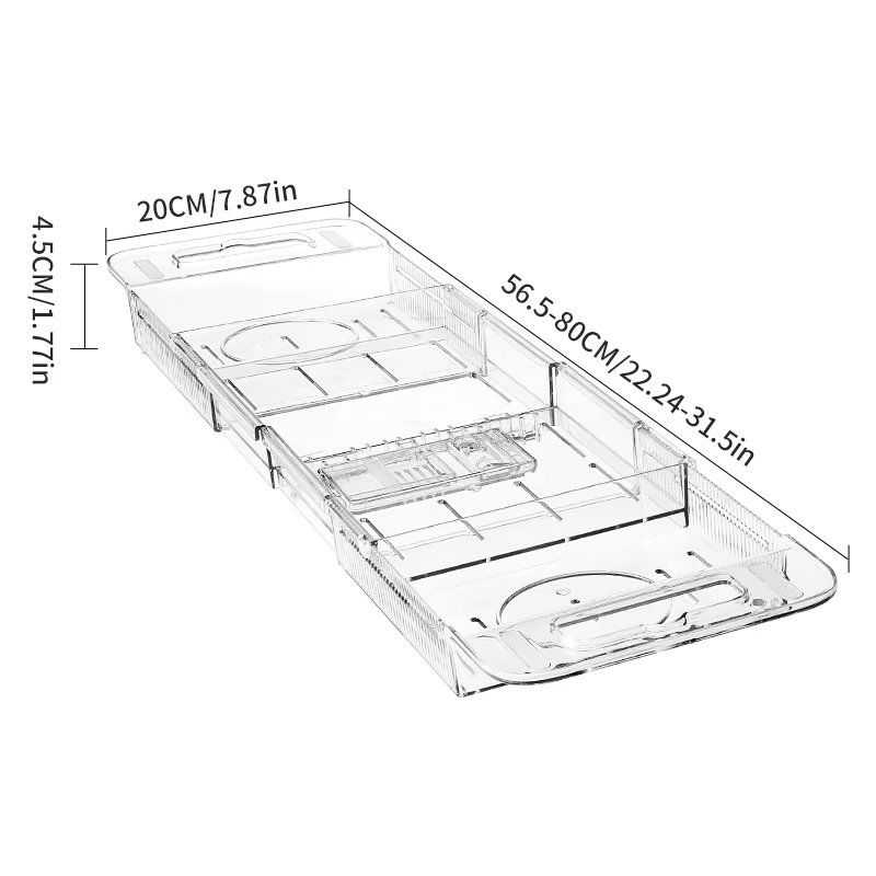 Étagère de rangement pour baignoire réglable, support de douche pour salle de bain, plateau de bain 