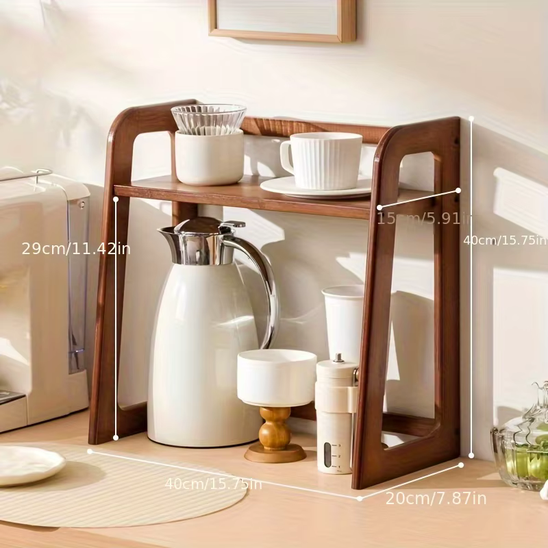 Porte-gobelet support de rangement bureau double couche tasse à café service à thé support de tasse 