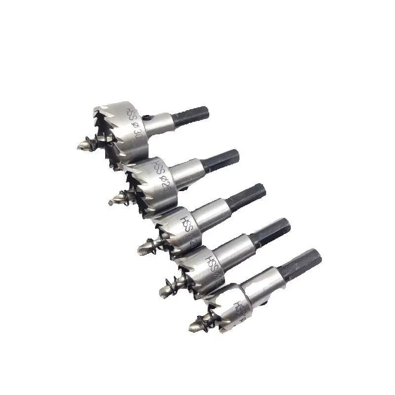 Ensemble de forets HSS pour outils électriques, scie cloche, coupe-métal en acier inoxydable, 16mm,