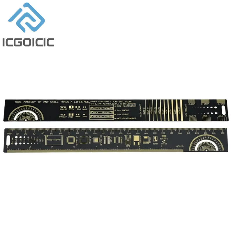 Règle PCB 5 types 9CM 15CM 20CM 25CM 30CM, outil de mesure multifonctionnel, puce de condensateur de
