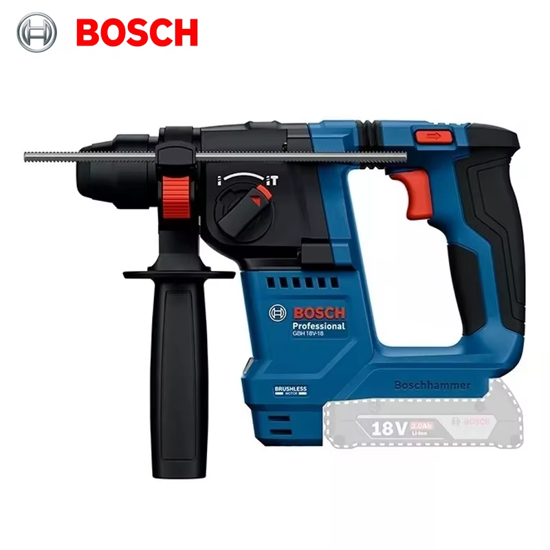 Marteau perforateur sans fil BOSCH GBH 18V-18 avec moteur sans balais SDS Plus professionnel, outils
