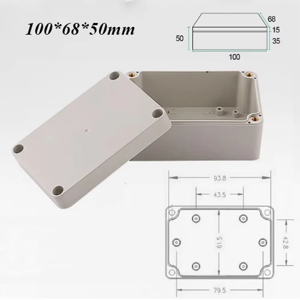 Nouvelle boîte de boîtier étanche de haute qualité ABS multistyles boîte de projet électrique boîtie