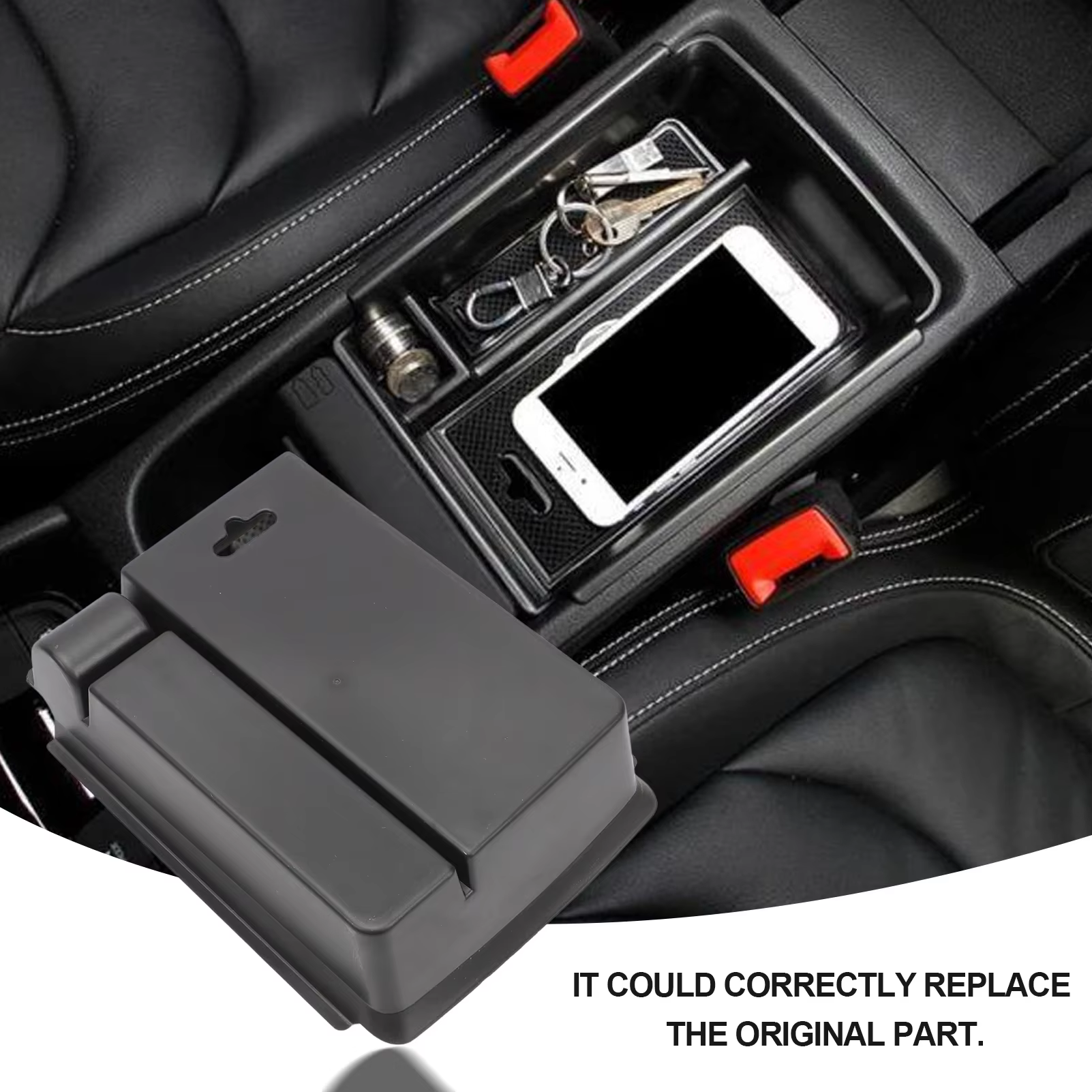 Boîte de rangement pour accoudoir central de voiture pour Skoda, console Kodiaq, support isotescalHo
