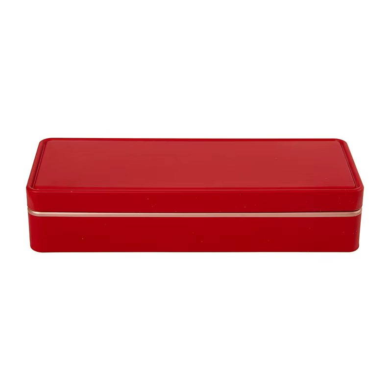 AfricMANY-Boîte de Rangement Rectangulaire en Métal Multicolore, Conteneur avec Couvercle, Petite, 1
