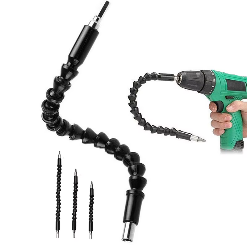 Perceuse électrique, embout de tournevis, serpent universel multifonctionnel, tuyau flexible, connex