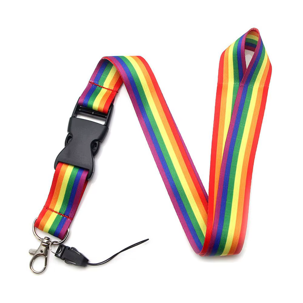 Ruban téléphone Badge ID porte-Badge porte-clés lanière sangle arc-en-ciel lanière téléphone accroch