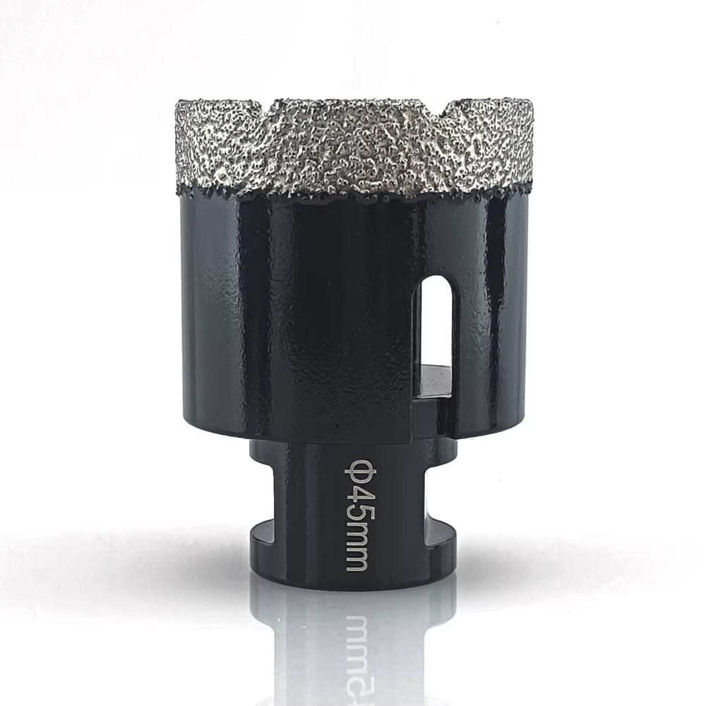 1 pièces M14 fil diamant sec brasé sous vide forage noyau de forage ensemble carreaux de porcelaine 