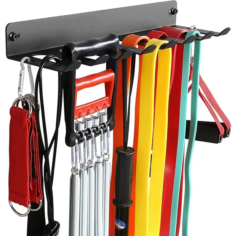 Support de rangement de gymnastique polyvalent, crochet organisateur de gymnastique en acier robuste