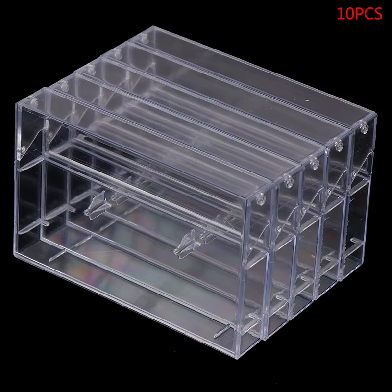 Étui à Cassette vierge pour enregistrement, boîte de rangement Audio, boîte transparente anti-poussi