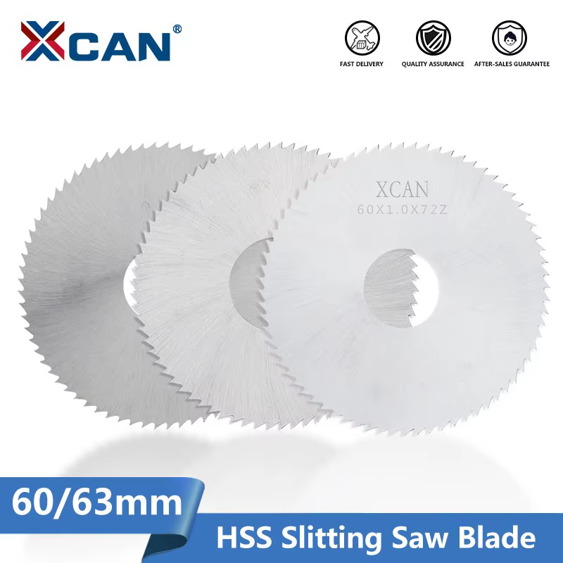 XCAN 60/63mm lame de scie à refendre et à rainurer HSS lame de scie circulaire en acier disque de co