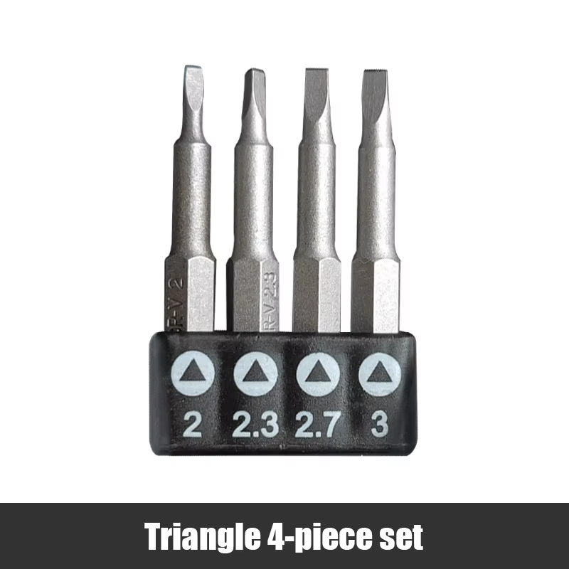 Tournevis triangulaire en forme de U de précision, embout magnétique, croix intérieure 1,4 ", tourne