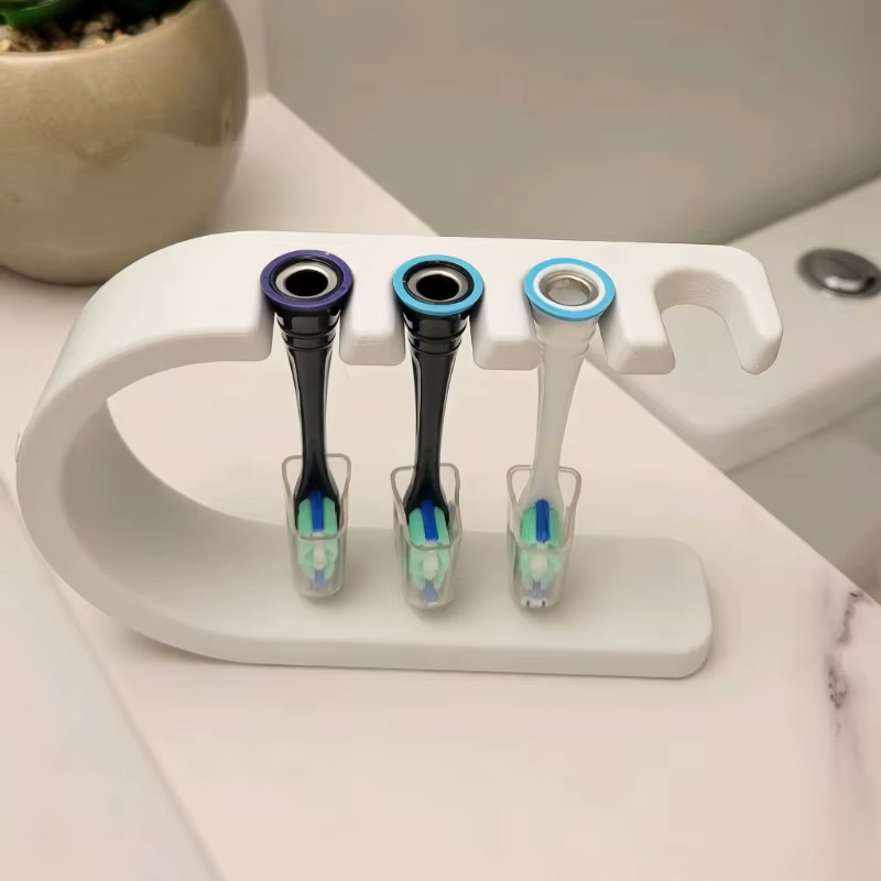 Support pour têtes de brosse à dents électriques - Peut accueillir 4 têtes de brosse à dents électri