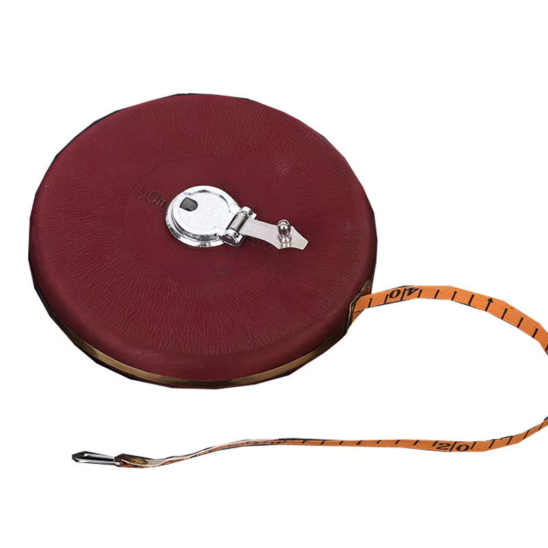 Ruban à mesurer en Fiber de 20/50M, outil de mesure manuel de qualité technique, règle de compteur D