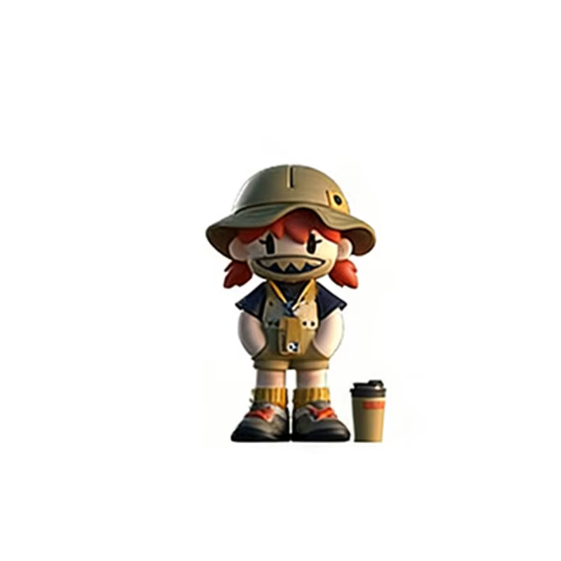 Série Camping Mr.Bone : Boîte Mystère Figurine Garçon Cool, Boîte Surprise Mr.Bone V4, Sac Surprise,