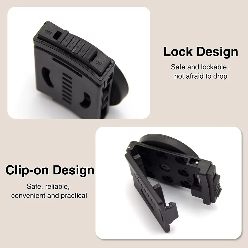 Clip de ceinture magnétique, enveloppe en caoutchouc Portable réglable avec forte ventouse pour vis,