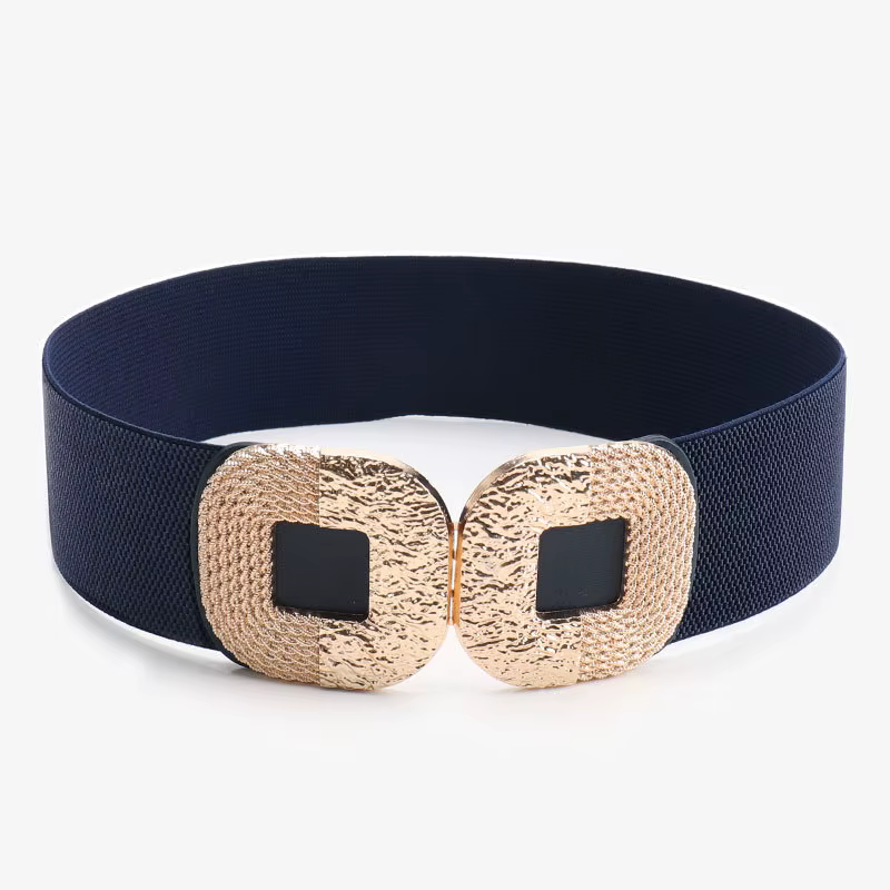 Ceinture de taille pour femme à double boucle, style rétro et tendance, coupe ample – Ceinture de ta