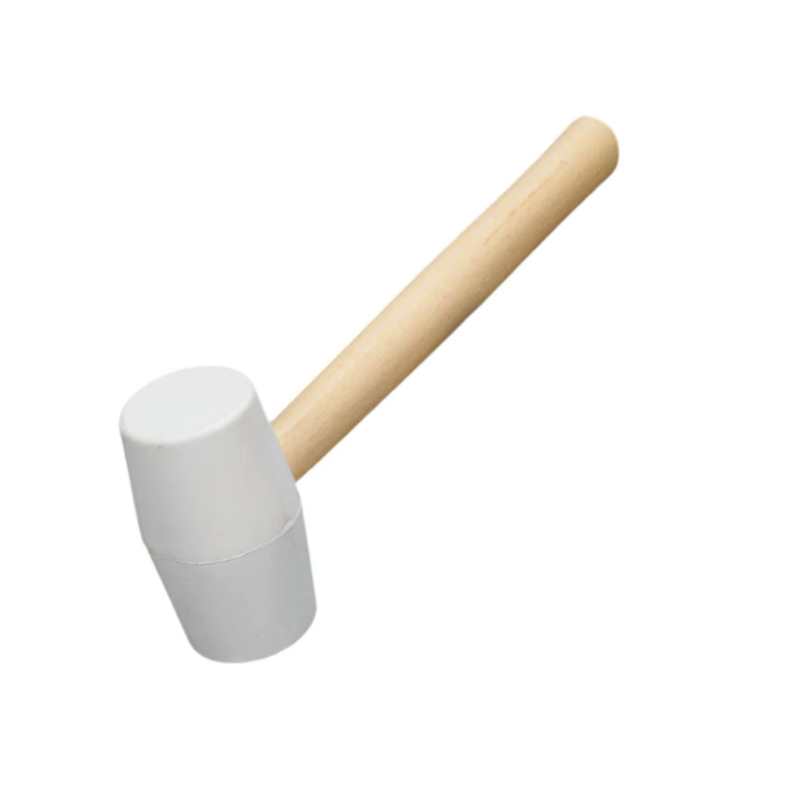 Marteau à maillet en caoutchouc avec manche en bois, marteau en caoutchouc confortable pour la régla