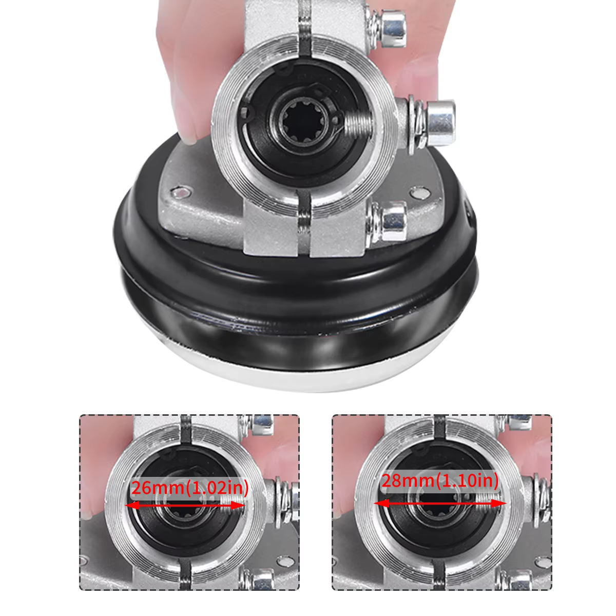 26mm/28mm 7/9 dents tondeuse boîte de vitesses tête de vitesse débroussailleuse coupe gazon remplace