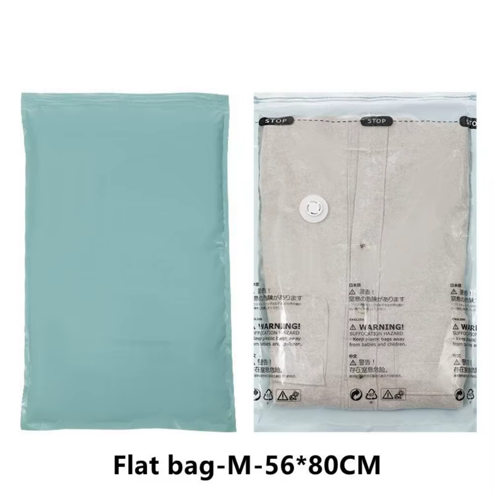 1 paquet de sacs de rangement sous vide sans pompe – Sacs de compression extra-larges pour vêtements