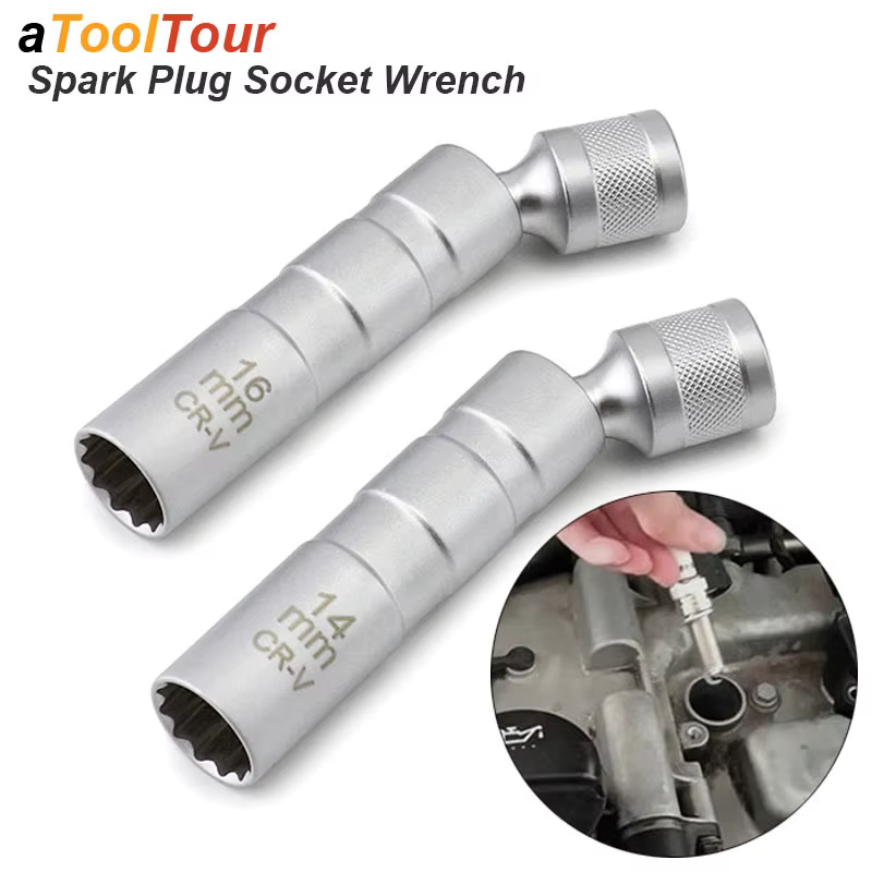 Adaptateur de clé à douille de bougie d'allumage 14mm 16mm, Kit de réparation de remplacement, coupl