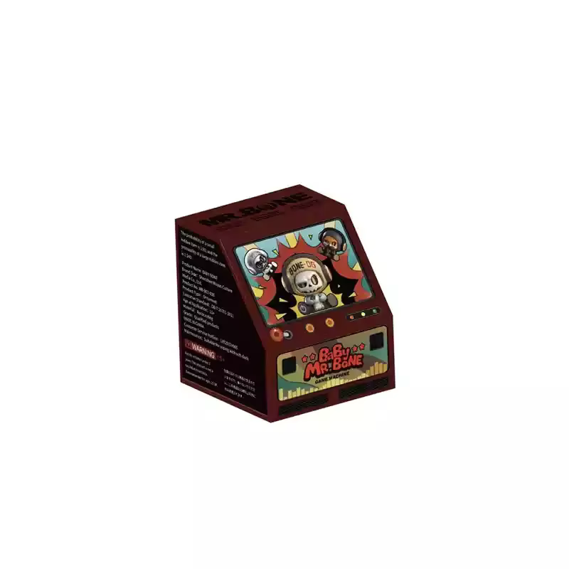 Original M. Boîte aveugle de particules mignonnes en os, Mini figurine d'action squelette, poupée te