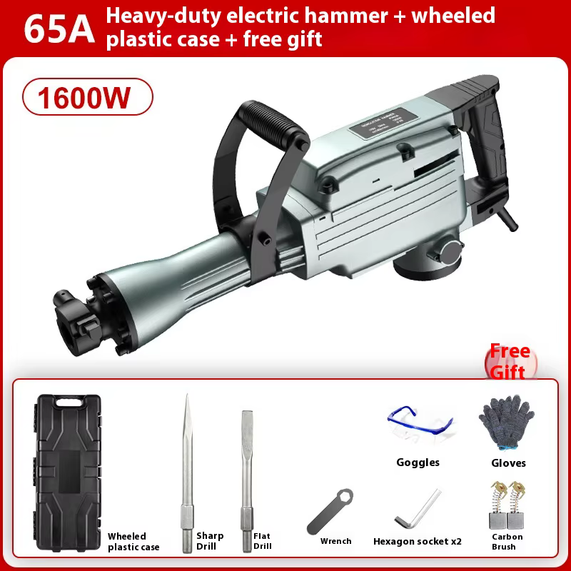 Marteau électrique robuste 110V/220V, 95a, 1900 watts, broyeur de béton haute puissance, démontage r